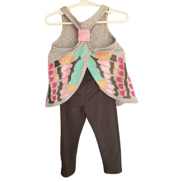 Girls 18M 2 Piece Butterfly Tank Top and Leggings Set Combo 18 months NWOT - Picture 3 of 7